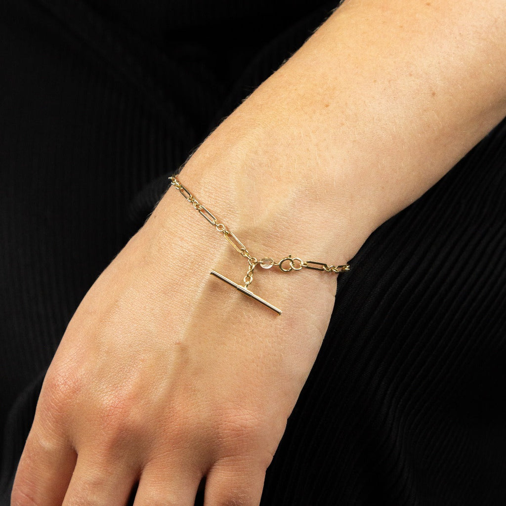 Elements Gold T-Bar Chain Bracelet