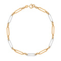 Elements Gold Elongated Link Bracelet
