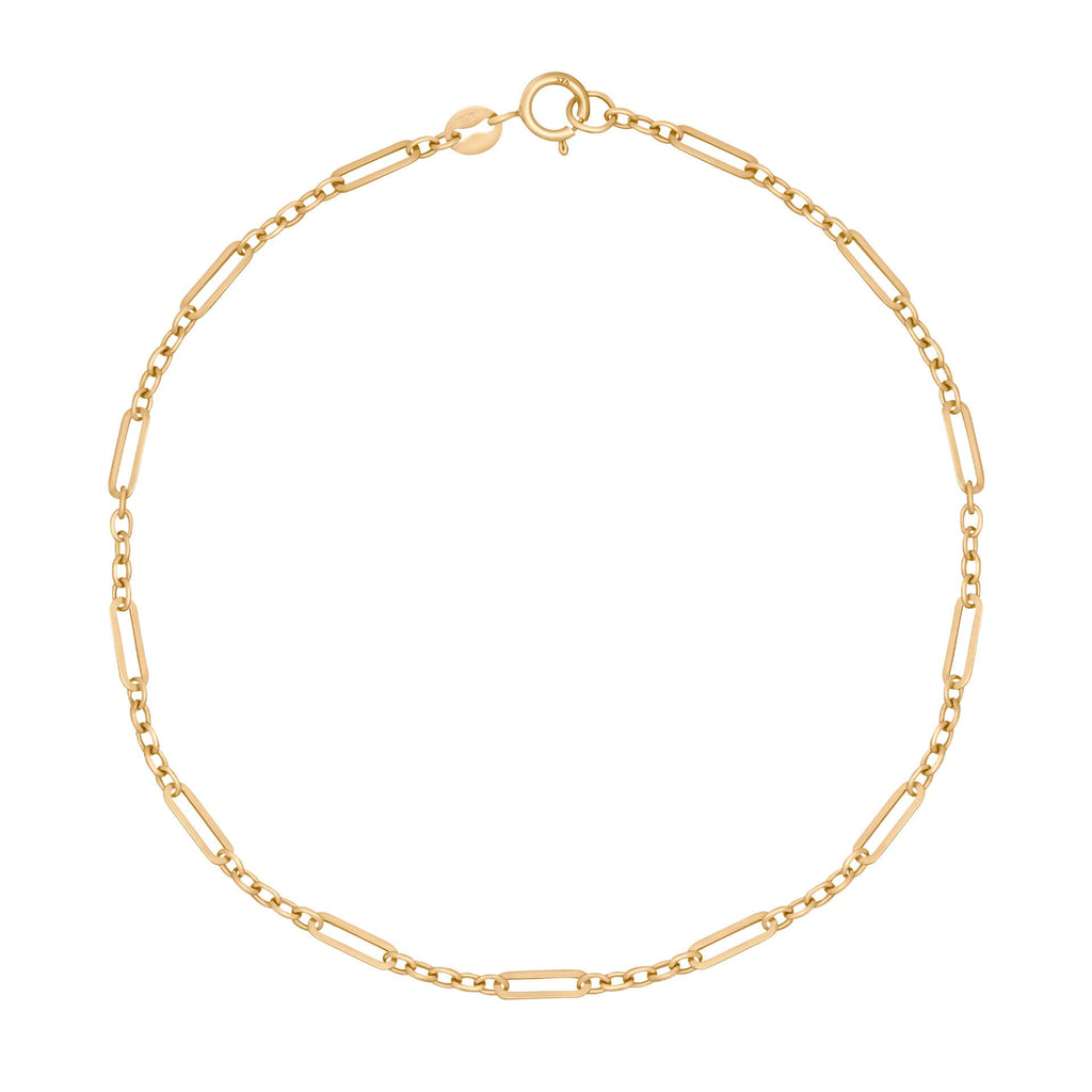 Elements Gold Mixed Length Link Bracelet