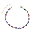 Elements Gold Semi-Precious Navette Tennis Bracelet