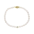 Elements Gold Seed Pearl and Flower Bracelet