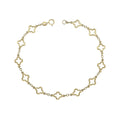 Elements Gold Quatrefoil Station Bracelet