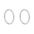 Elements Gold Rope Effect Hoop Earrings
