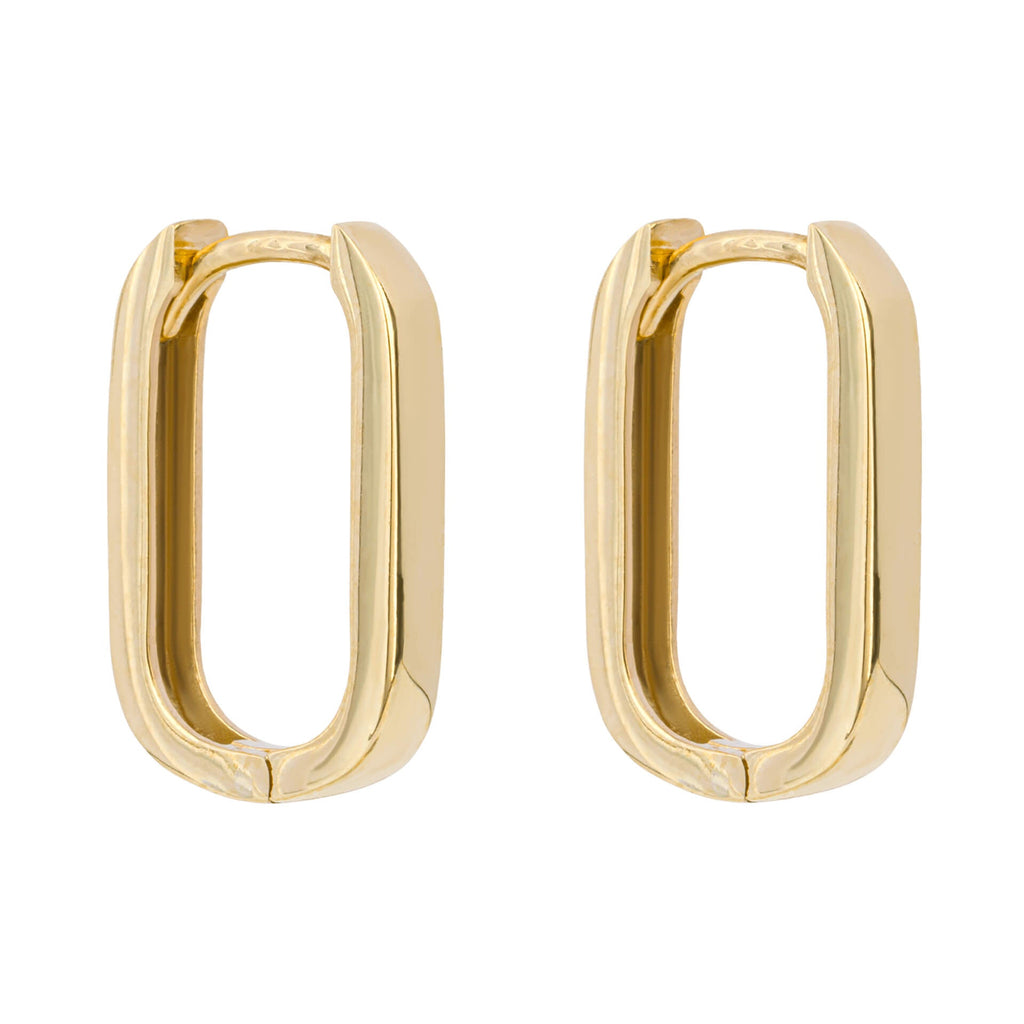 Elements Gold U Shape Hoop Earrings