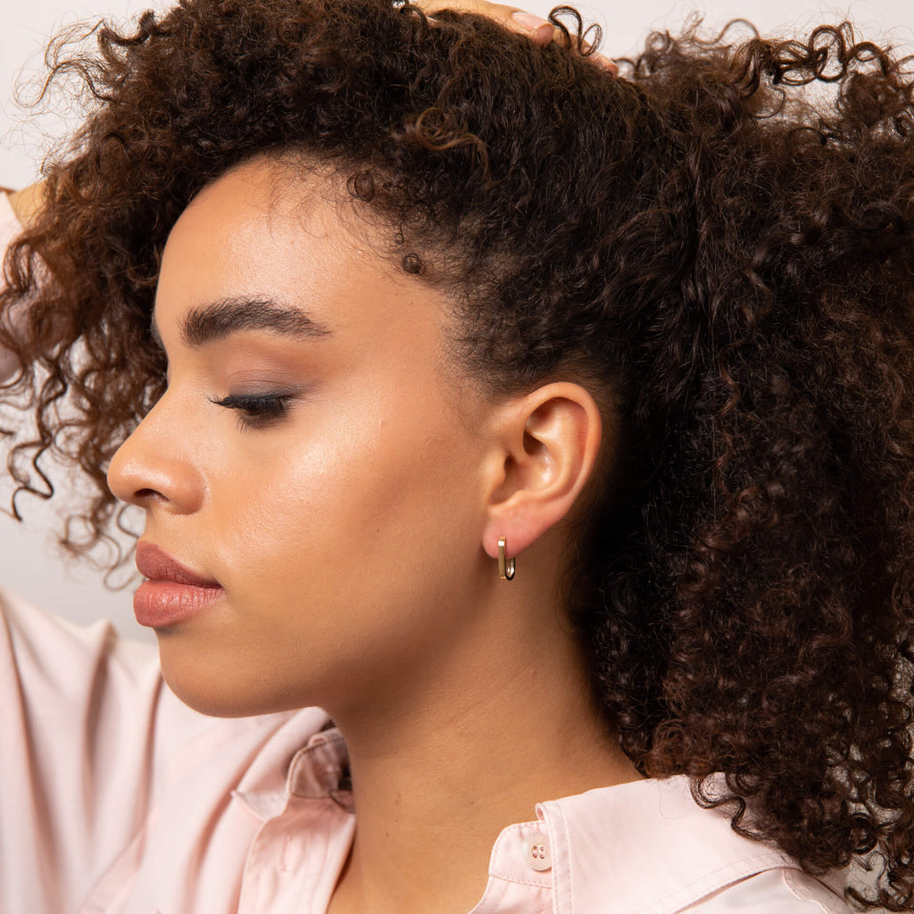Elements Gold U Shape Hoop Earrings