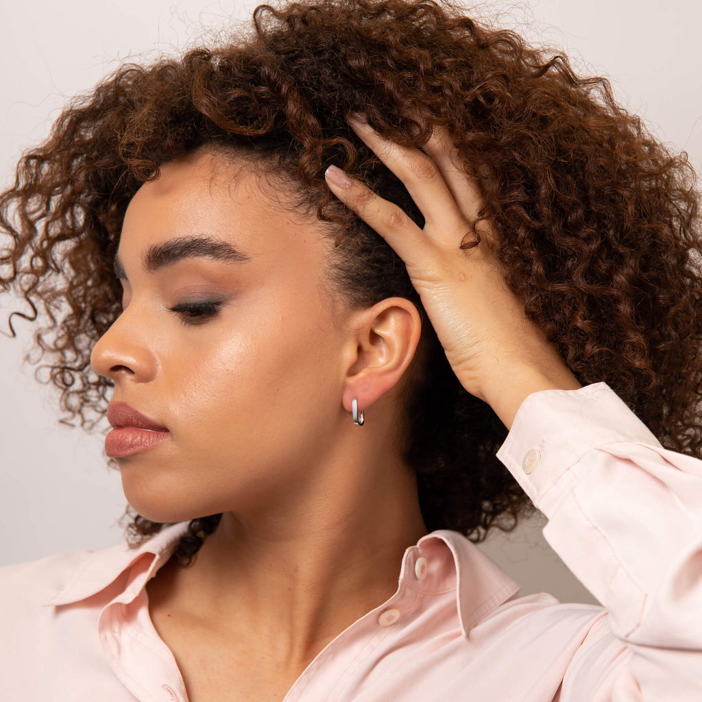 Elements Gold U Shape Hoop Earrings
