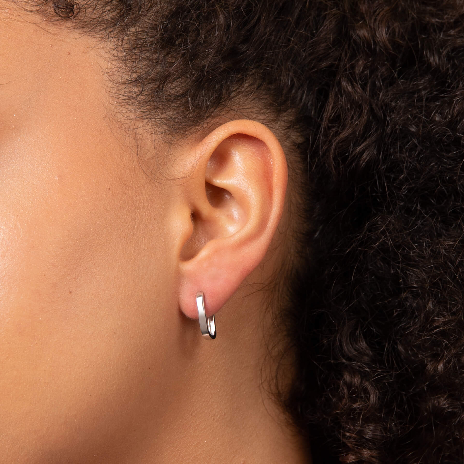 Elements Gold U Shape Hoop Earrings