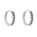 Elements Gold Precious Stone Hoop Earrings