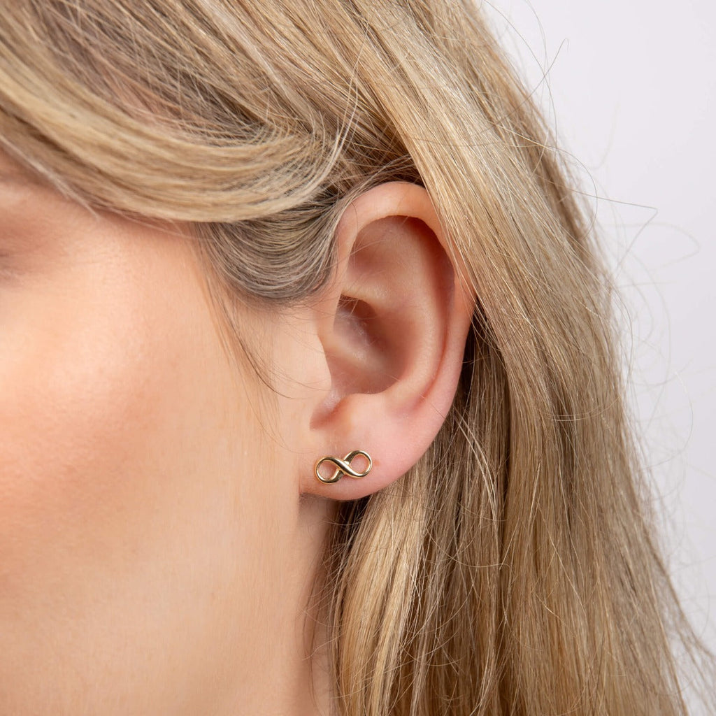 Elements Gold Infinity Symbol Earrings
