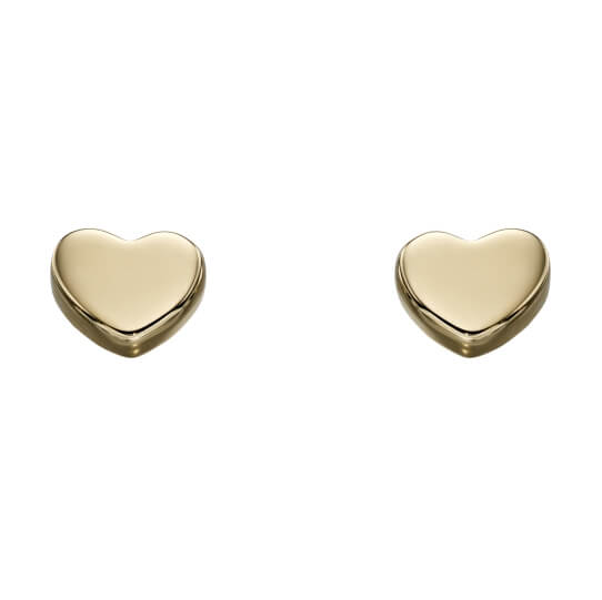 Elements Gold Small Heart Earrings
