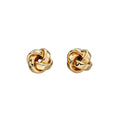Elements Gold Knot Stud Earrings