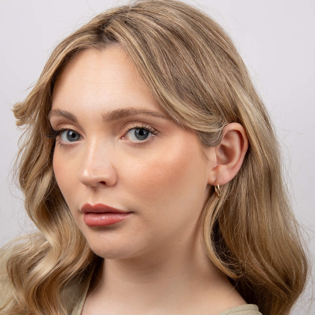 Elements Gold Sleeper Hoop Earrings