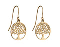Elements Gold Detailed Tree of Life Earrings