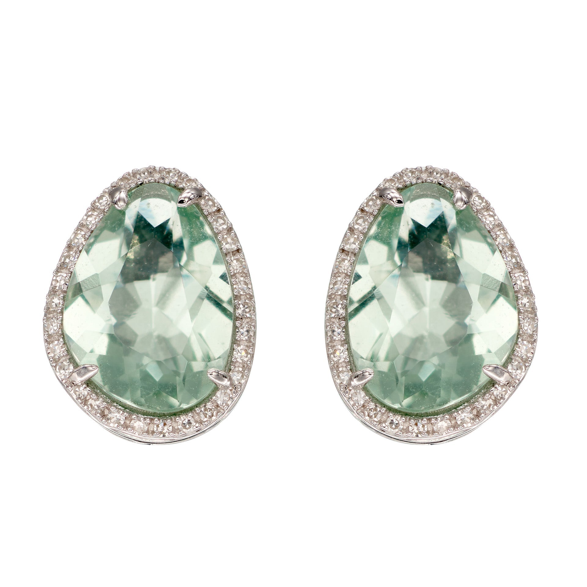 Elements Gold Irregular Shaped Semi-Precious Stone Stud Earrings