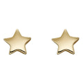 Elements Gold Small Star Stud Earrings