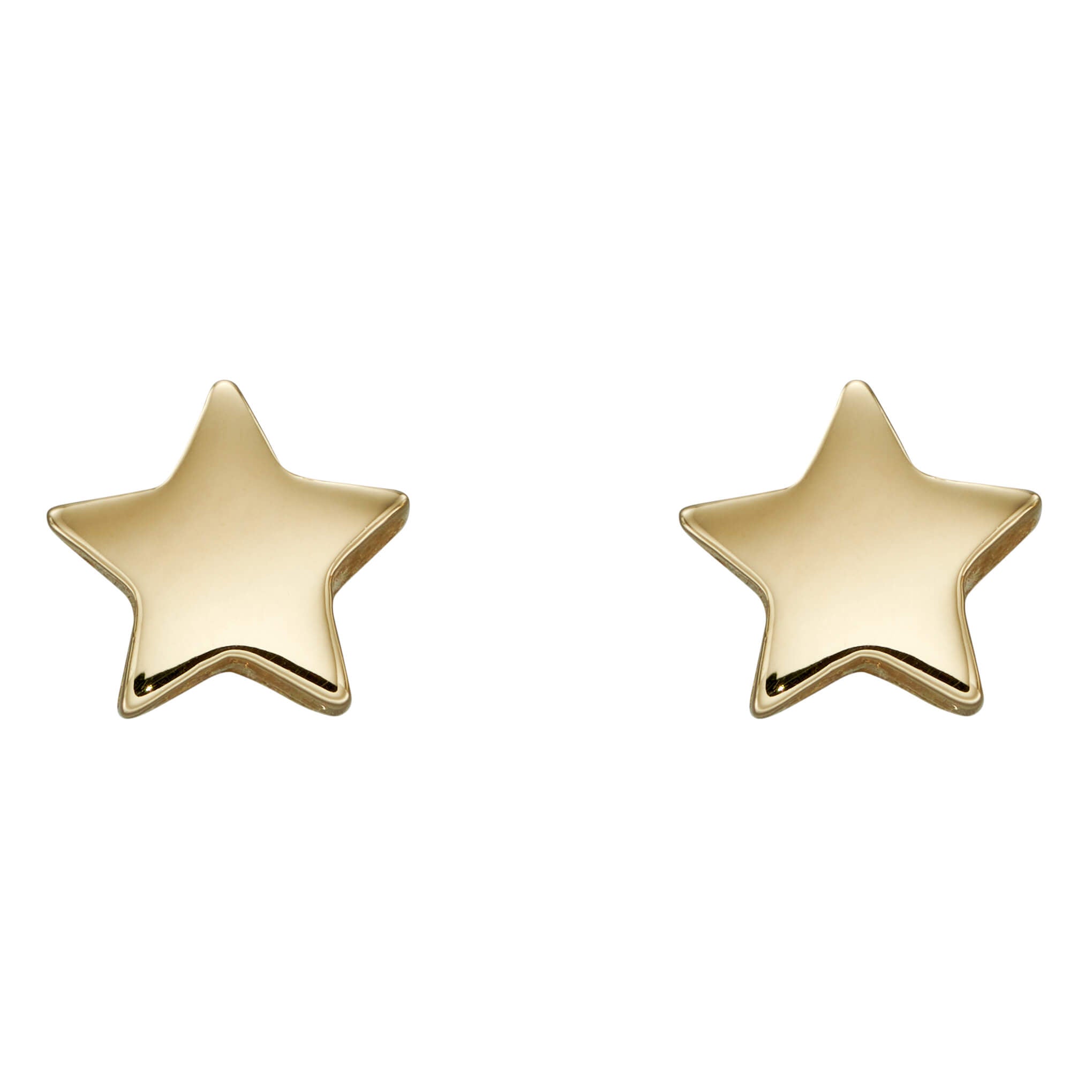 Elements Gold Small Star Stud Earrings
