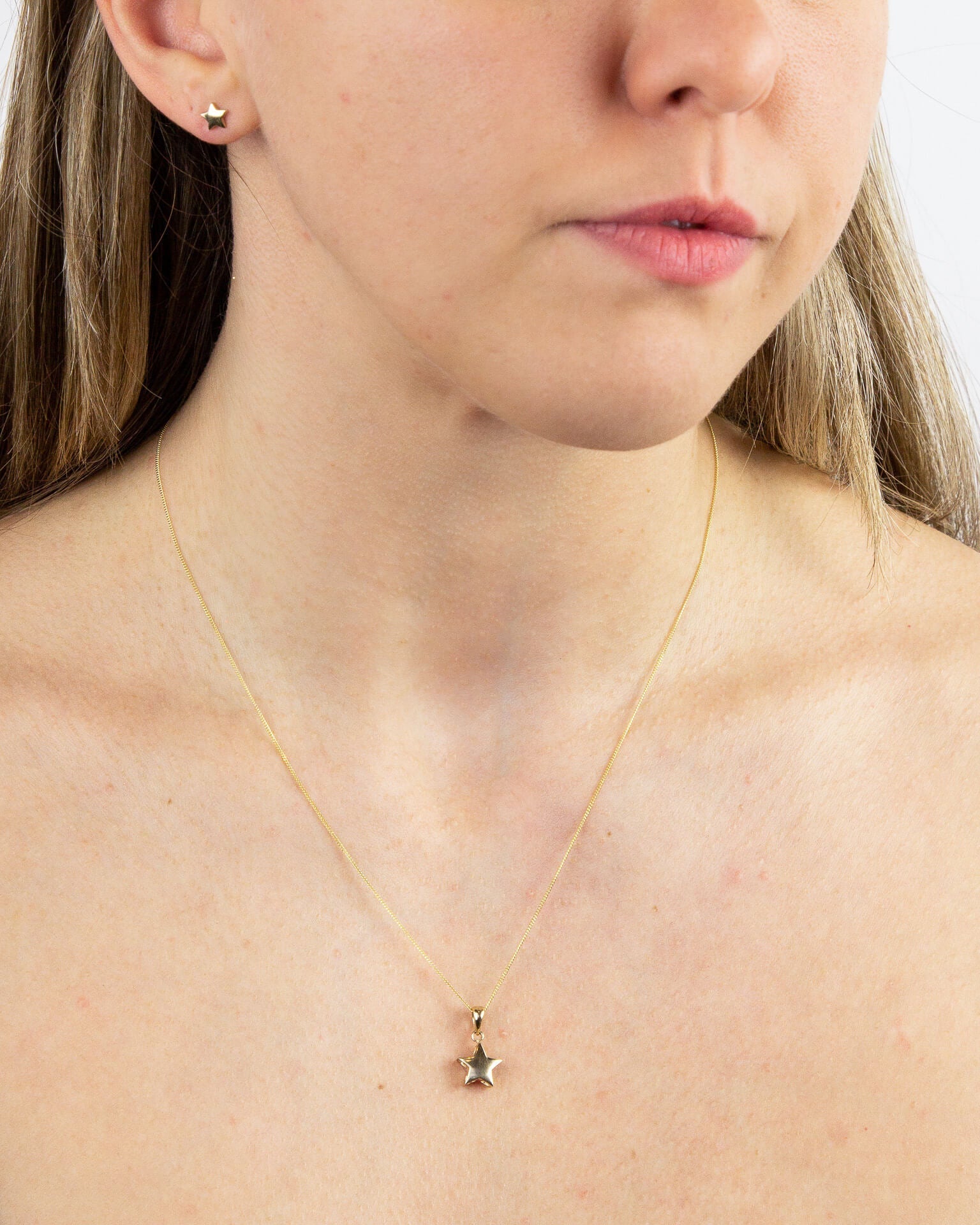 Elements Gold Small Star Stud Earrings