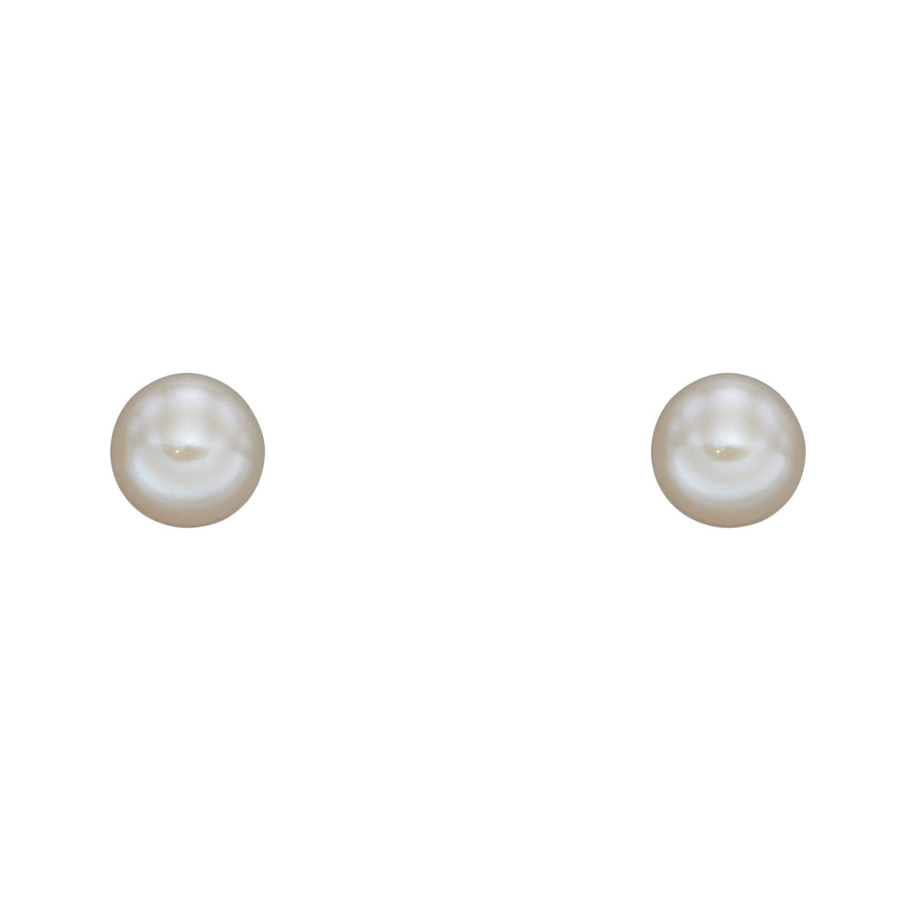 Elements Gold Pearl Stud Earrings