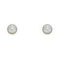 Elements Gold Pearl Stud Earrings