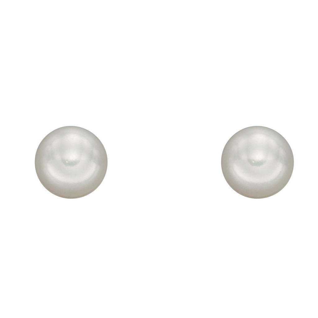 Elements Gold Pearl Stud Earrings