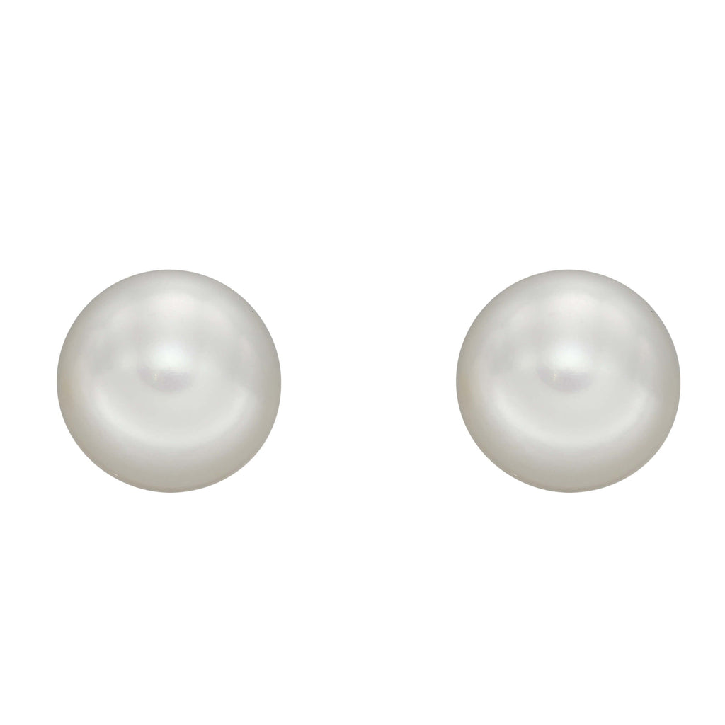 Elements Gold Pearl Stud Earrings