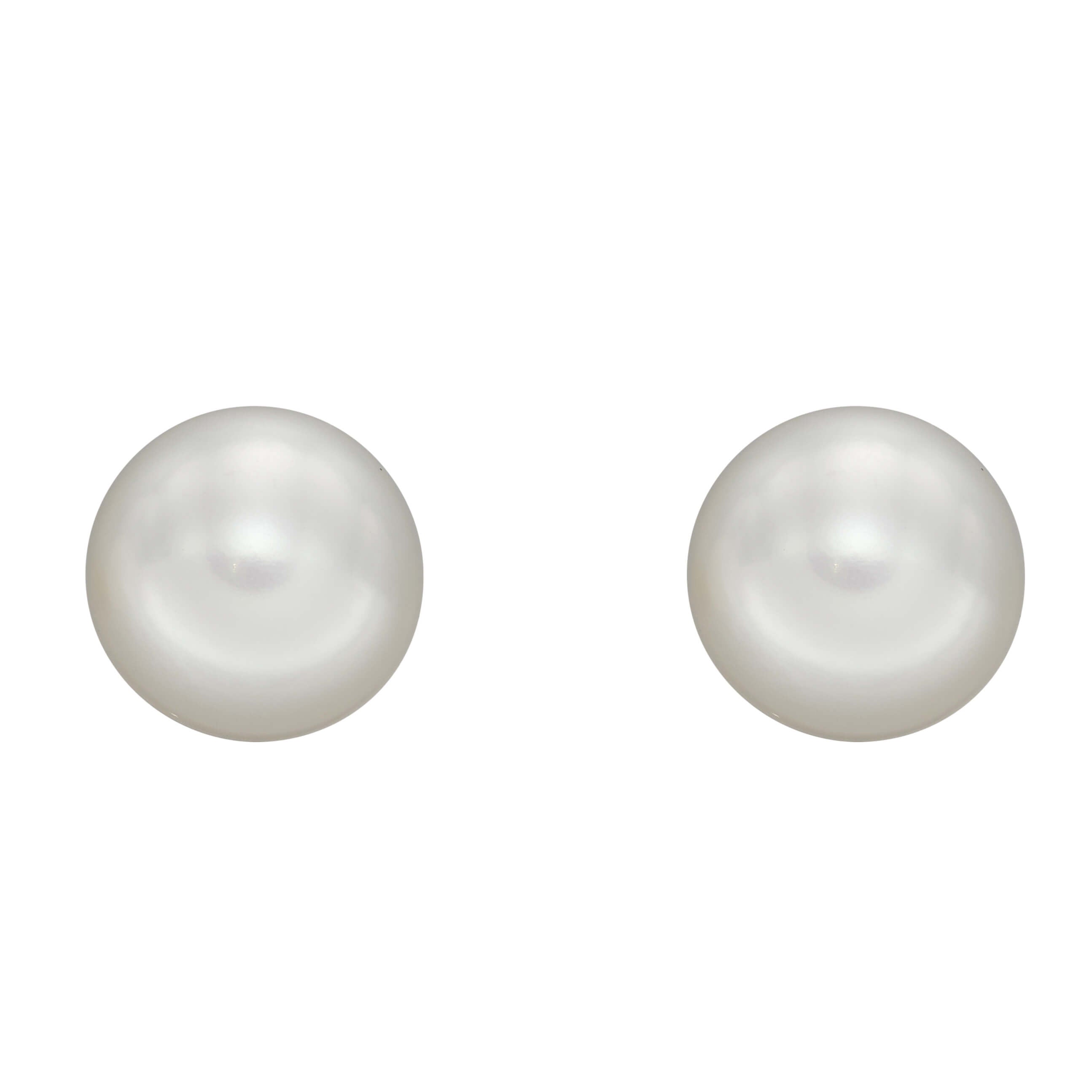Elements Gold Pearl Stud Earrings