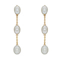 Elements Gold Freshwater Pearl Tier Drop Earrings