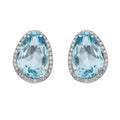 Elements Gold Irregular Shaped Semi-Precious Stone Stud Earrings