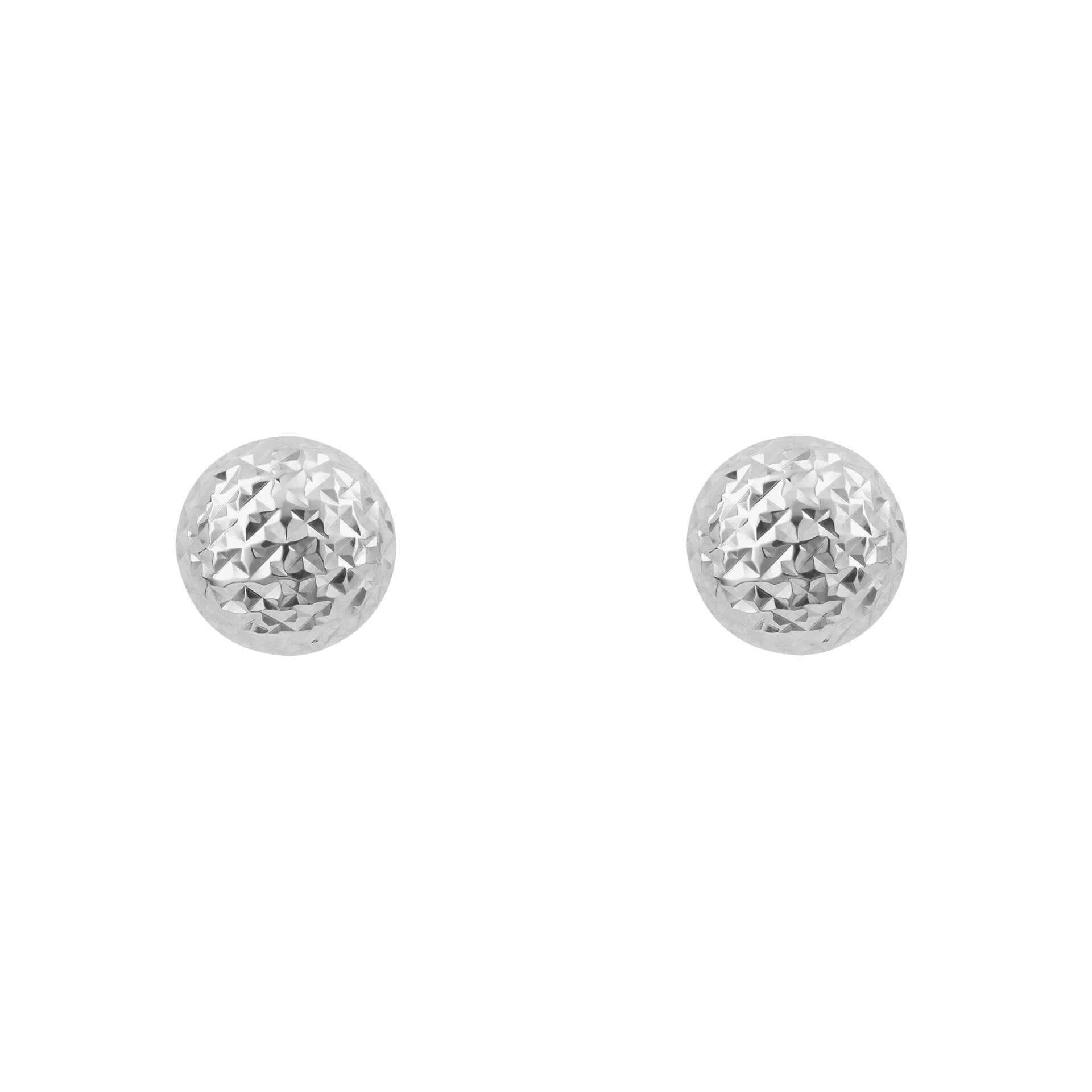 Elements Gold Textured Ball Stud Earrings