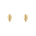 Elements Gold Plain Teardrop Stud Earrings