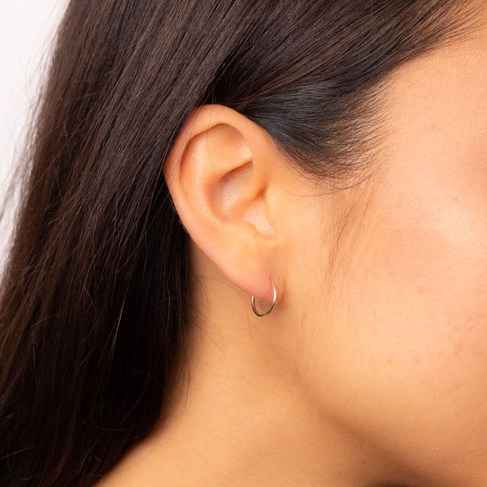 Elements Gold 10mm Hoop Earrings