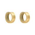 Elements Gold Brushed Chunky Hoop Earrings