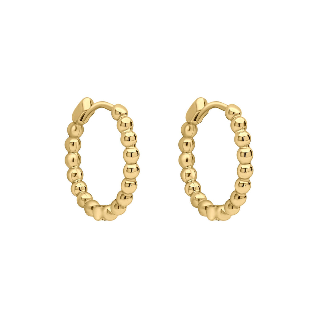 Elements Gold Ball Hoop Earrings