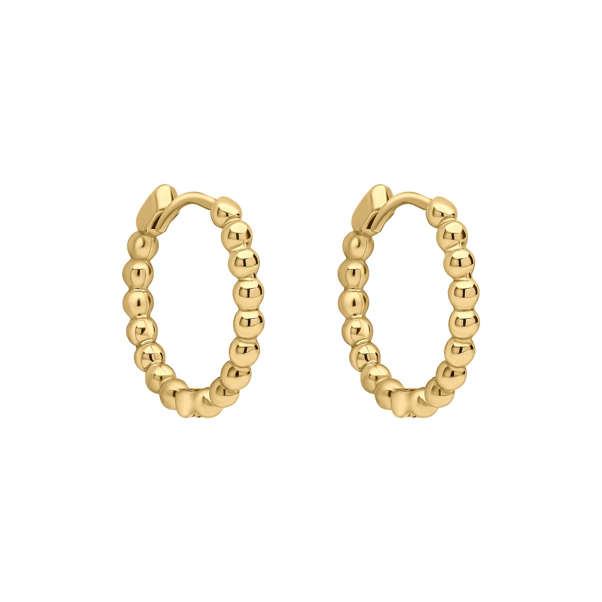 Elements Gold Ball Hoop Earrings