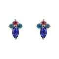 Elements Gold Barcelona Cluster Stud Earrings