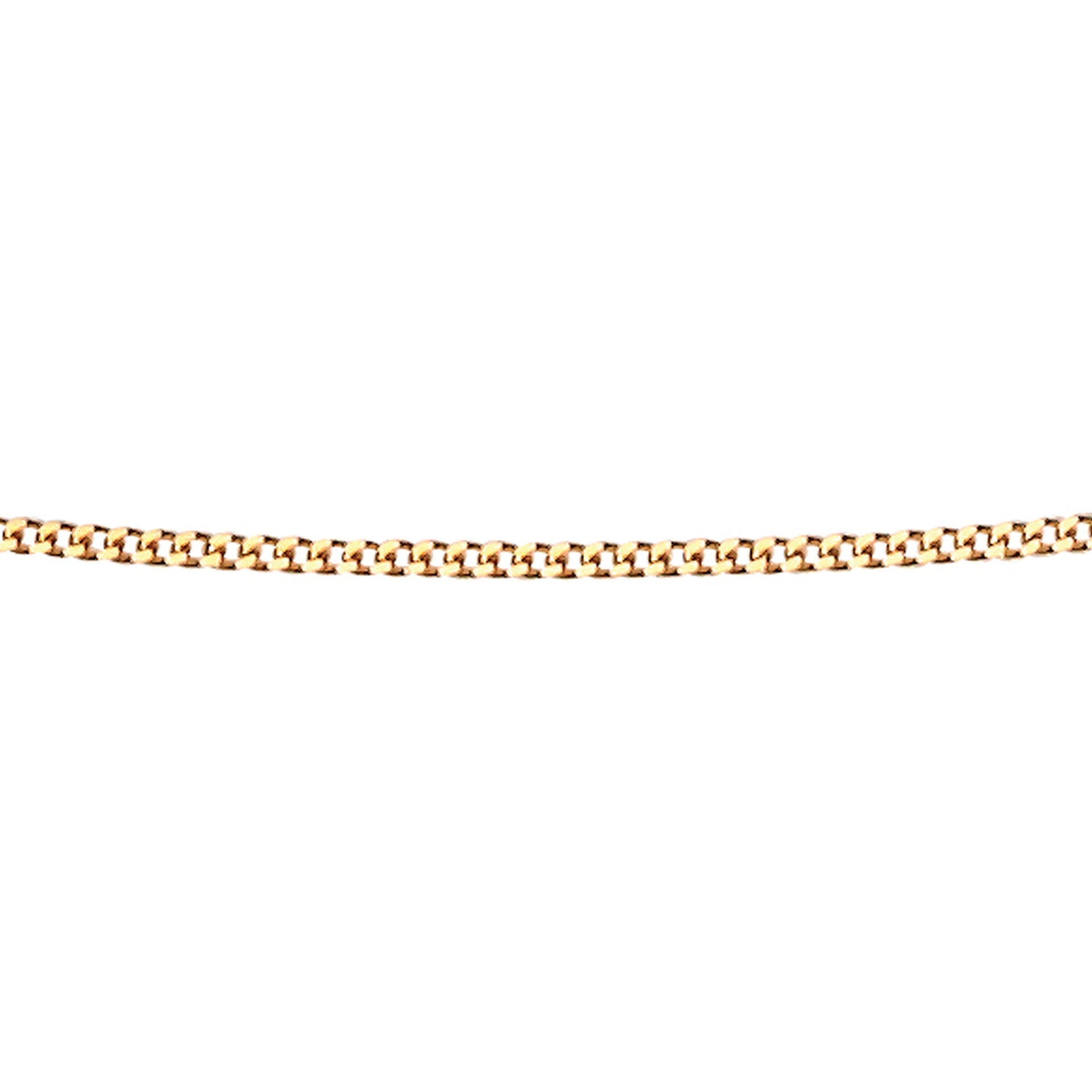 Elements Gold 0.6mm Diamond Cut Curb Chain