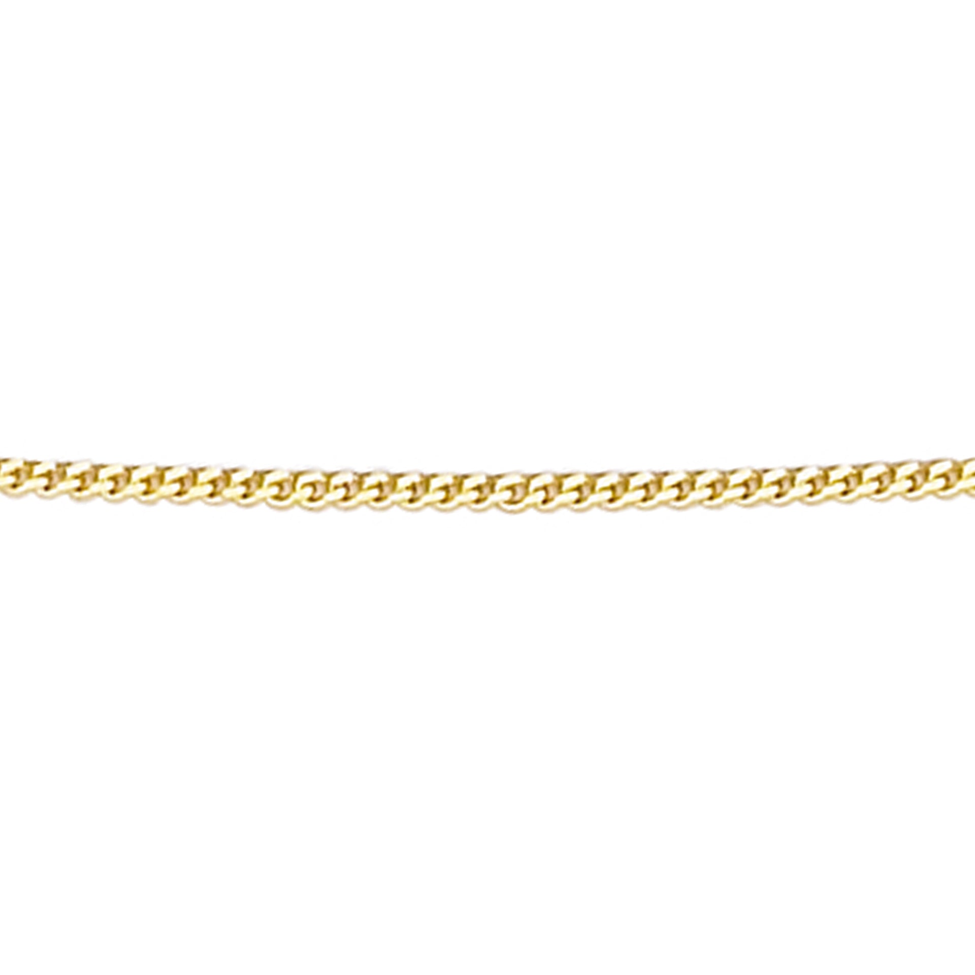 Elements Gold 0.8mm Diamond Cut Curb Chain 41cm-46cm