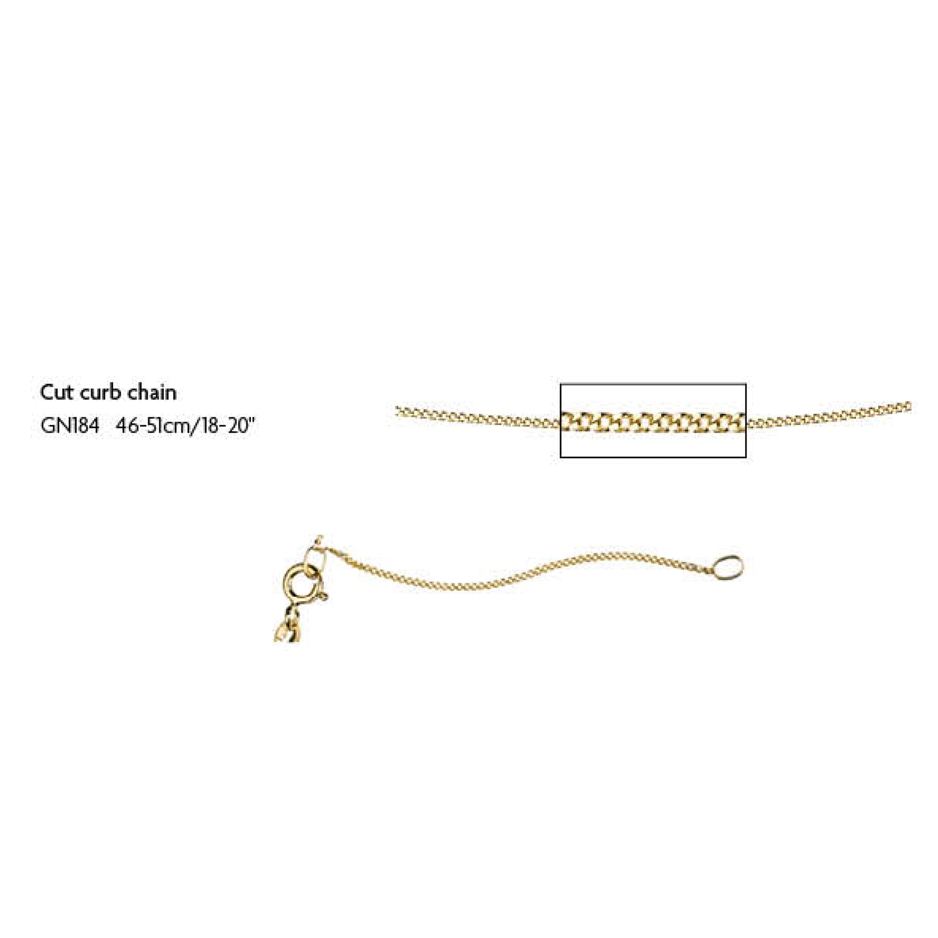 Elements Gold 1mm Curb Chain