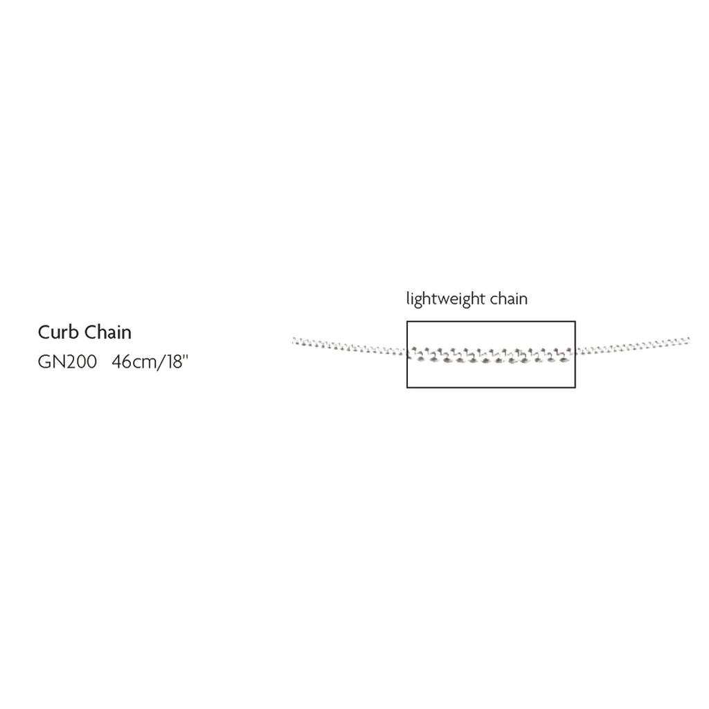 Elements Gold 0.6mm Curb Chain 46cm
