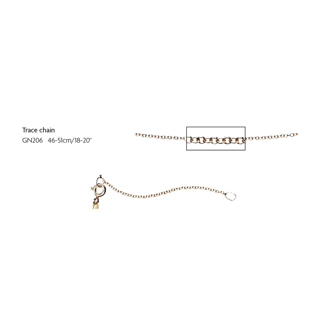 Elements Gold 1.2mm Trace Chain 46cm-51cm