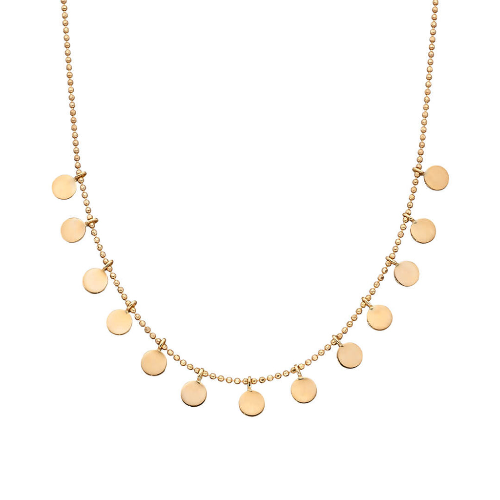 Elements Gold Multi Disc Necklace