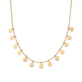 Elements Gold Multi Disc Necklace