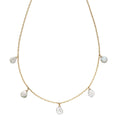 Elements Gold Keshi Pearl Charm Necklace