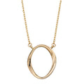 Elements Gold Twist Open Oval Necklace