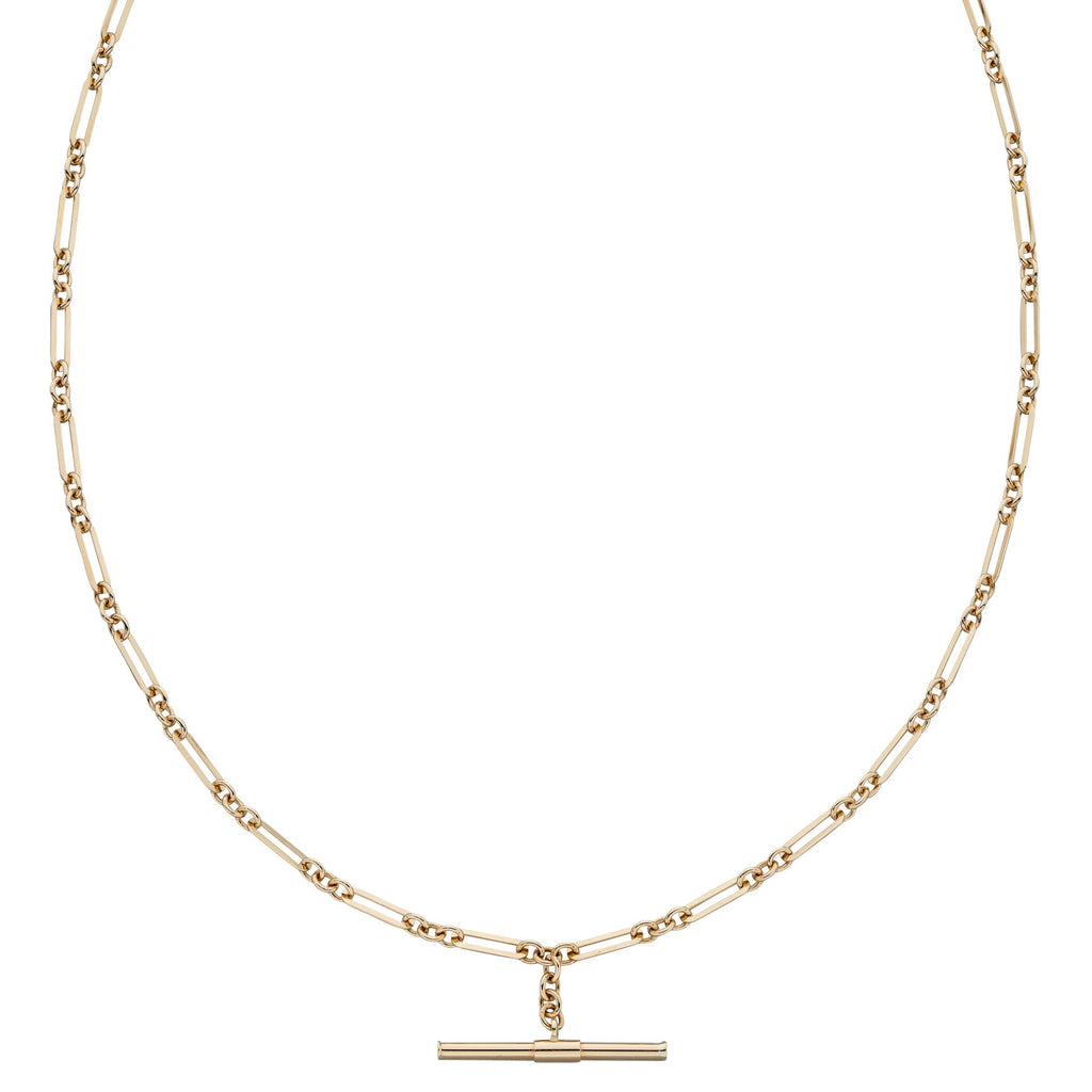 Elements Gold T-Bar Chain Necklace