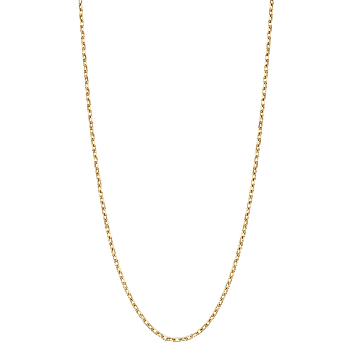 Elements Gold 0.7mm Diamond Cut Trace Chain 56cm-61cm