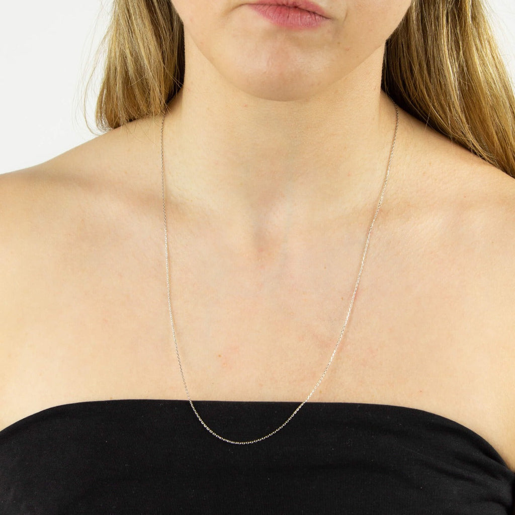 Elements Gold 0.7mm Diamond Cut Trace Chain 56cm-61cm