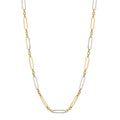 Elements Gold Elongated Link Chain Necklace