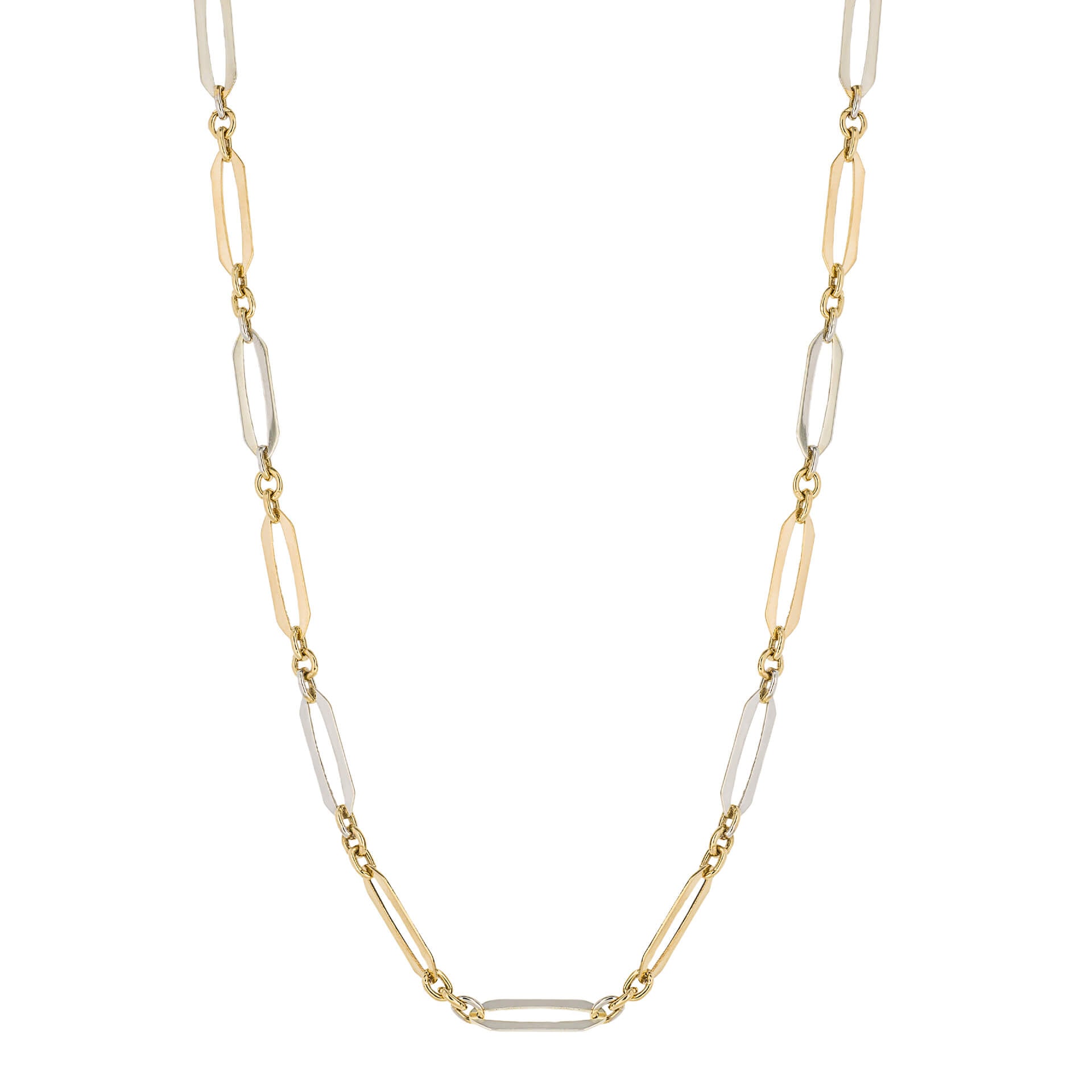 Elements Gold Elongated Link Chain Necklace