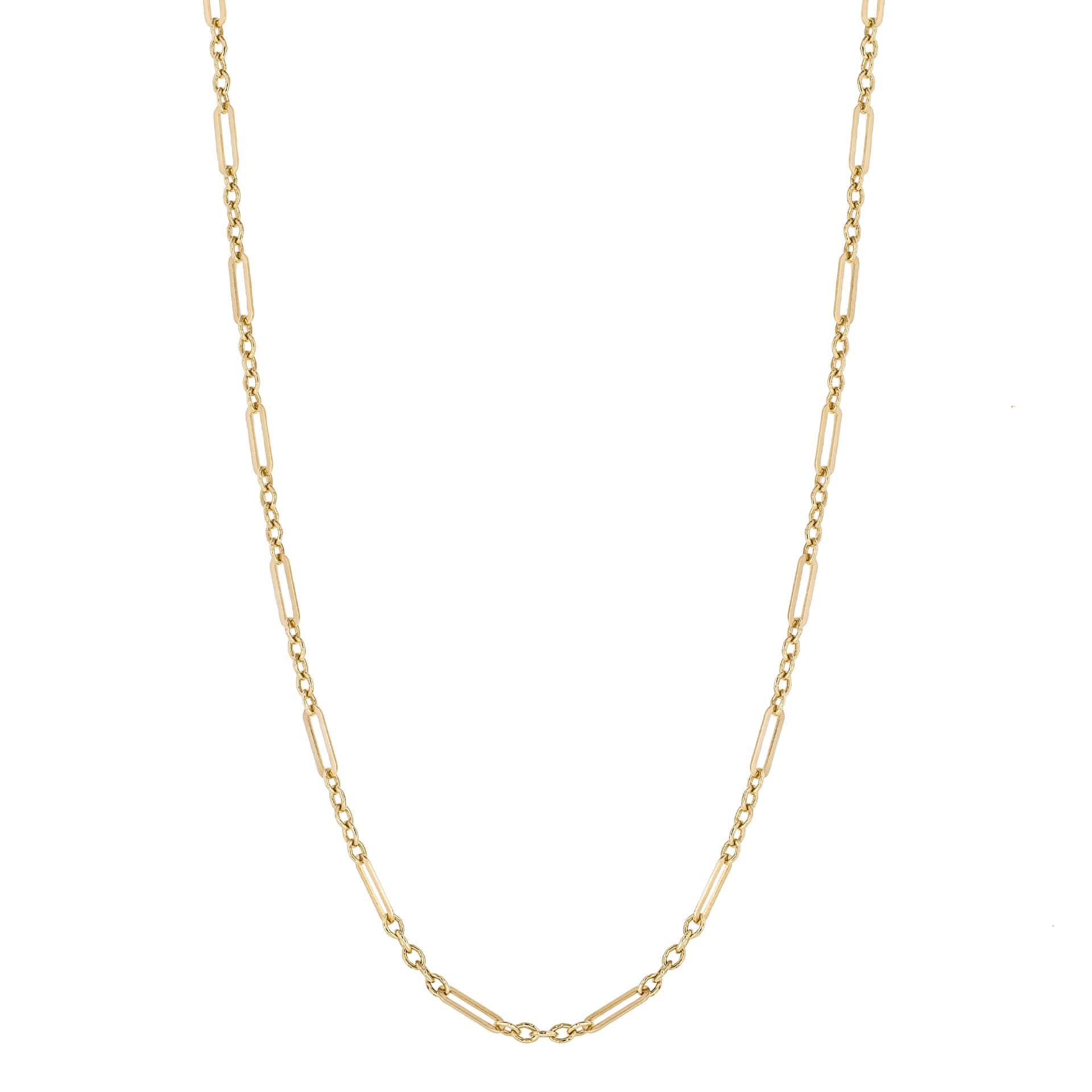 Elements Gold Mixed Length Link Chain Necklace